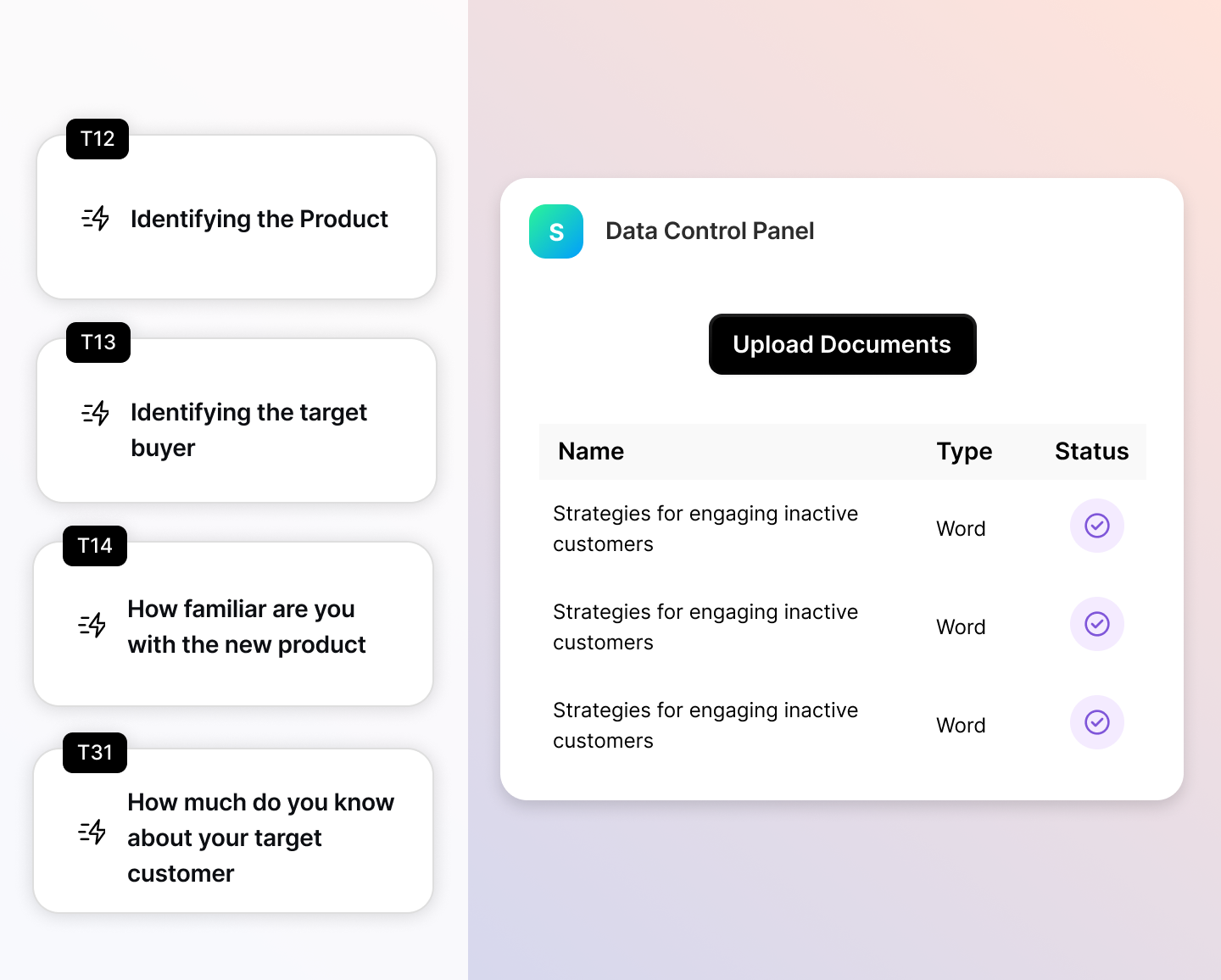Develop step UI